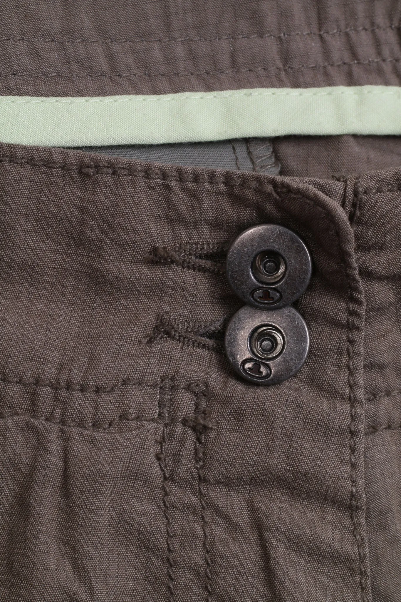 Tom Tailor Womens Trousers W40 L32 Cotton Green Maya Low