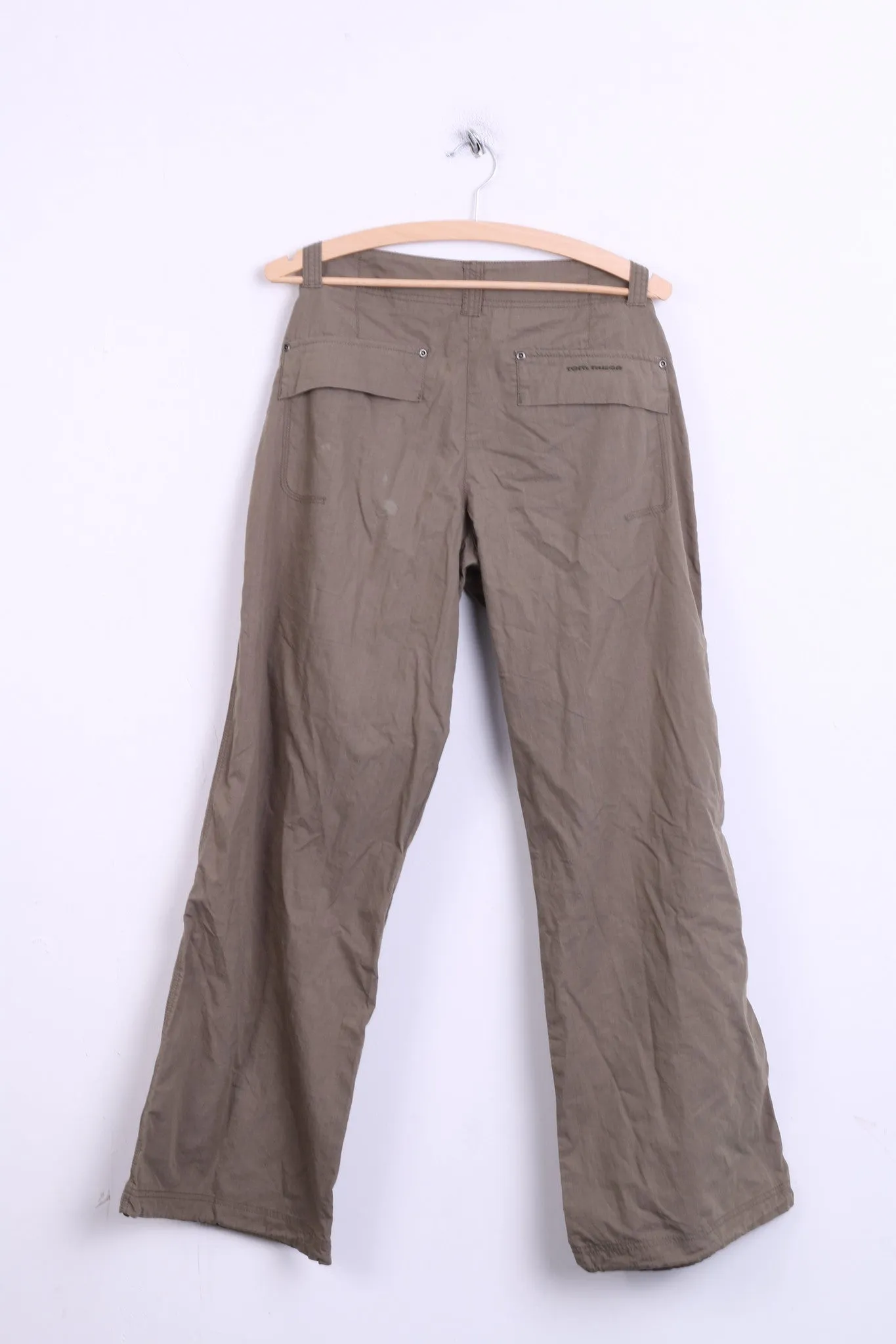 Tom Tailor Womens Trousers W40 L32 Cotton Green Maya Low