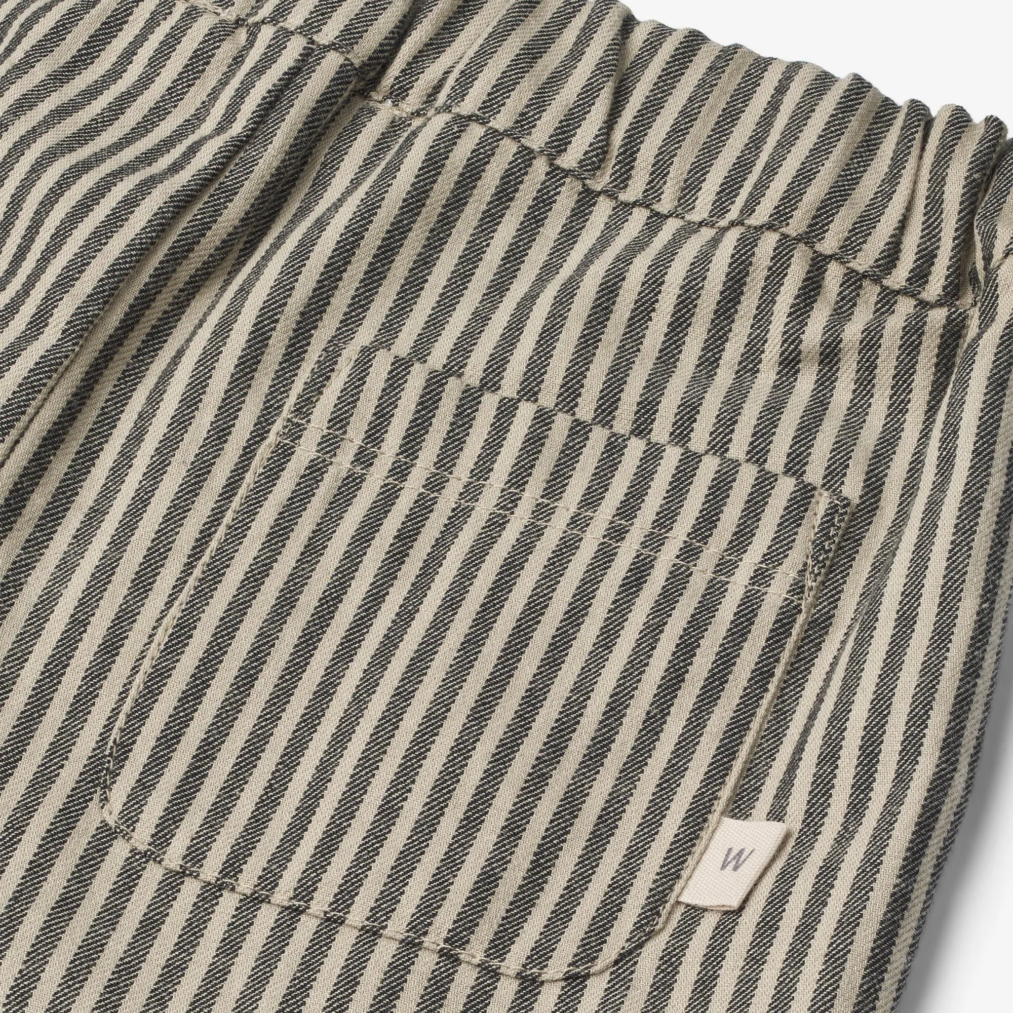 Trousers Andy | Baby - black coal stripe Wheat
