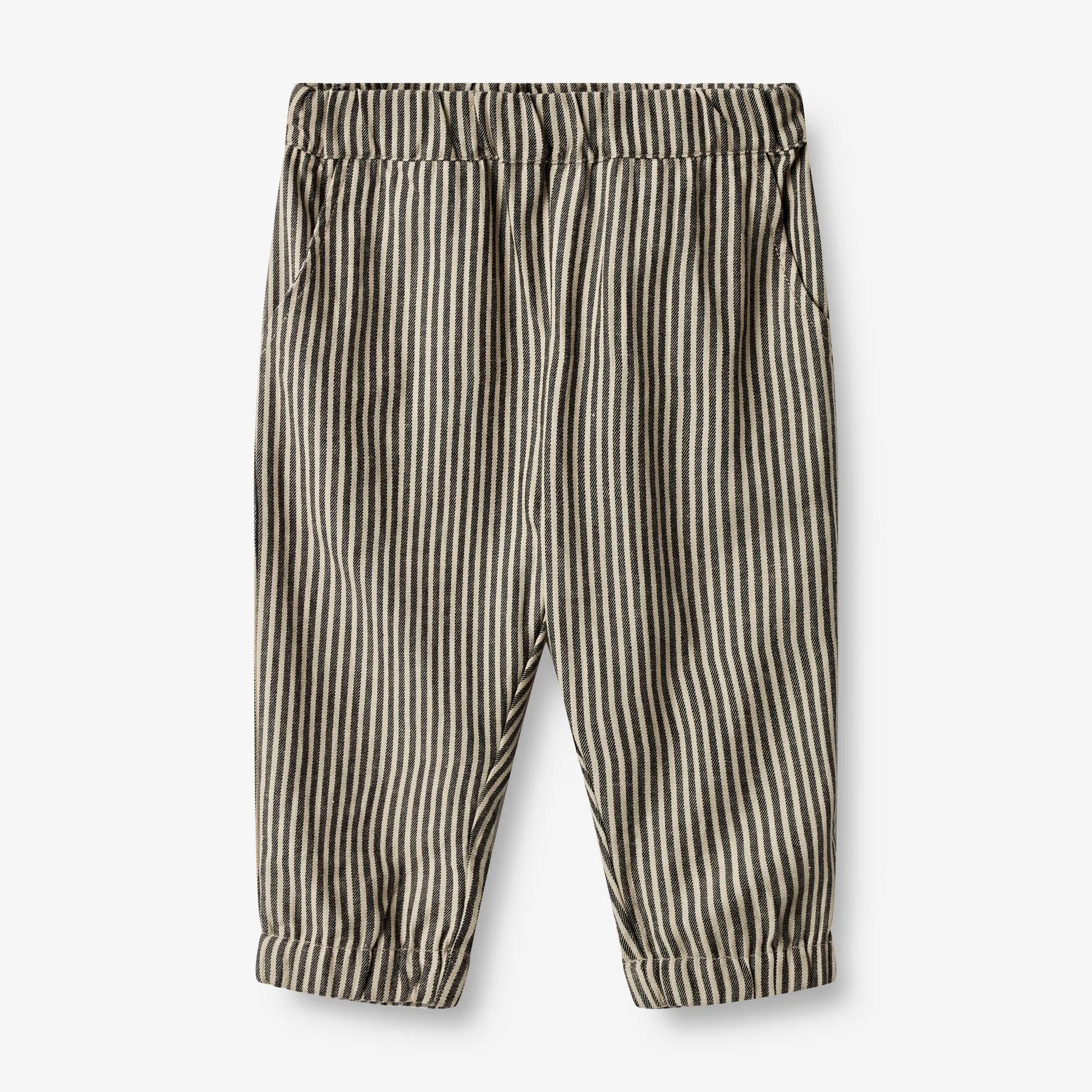 Trousers Andy | Baby - black coal stripe Wheat
