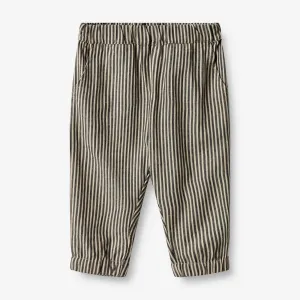Trousers Andy | Baby - black coal stripe Wheat