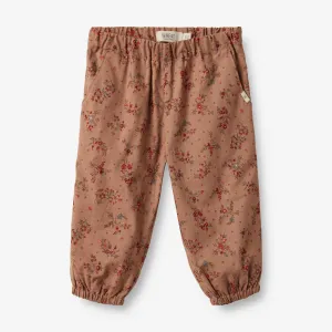Trousers Malou Lined | Baby - berry dust flowers Wheat