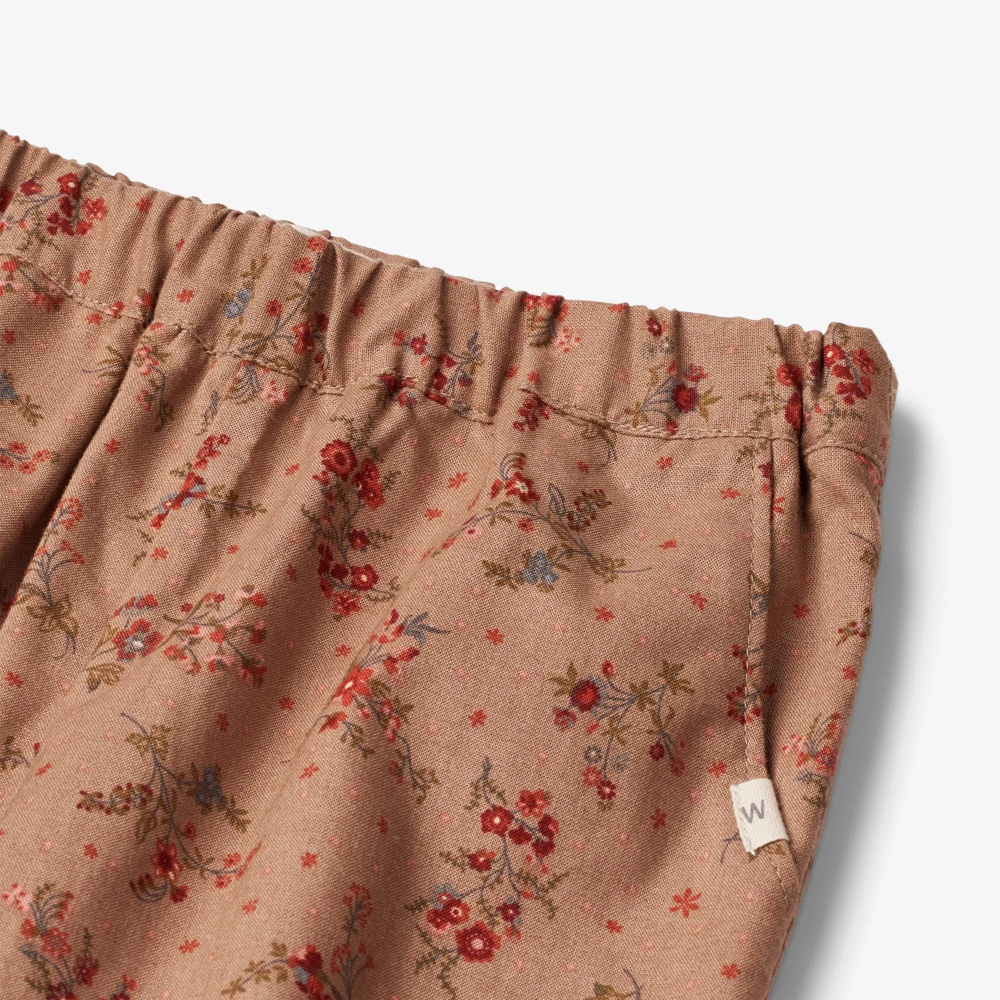 Trousers Malou Lined | Baby - berry dust flowers Wheat