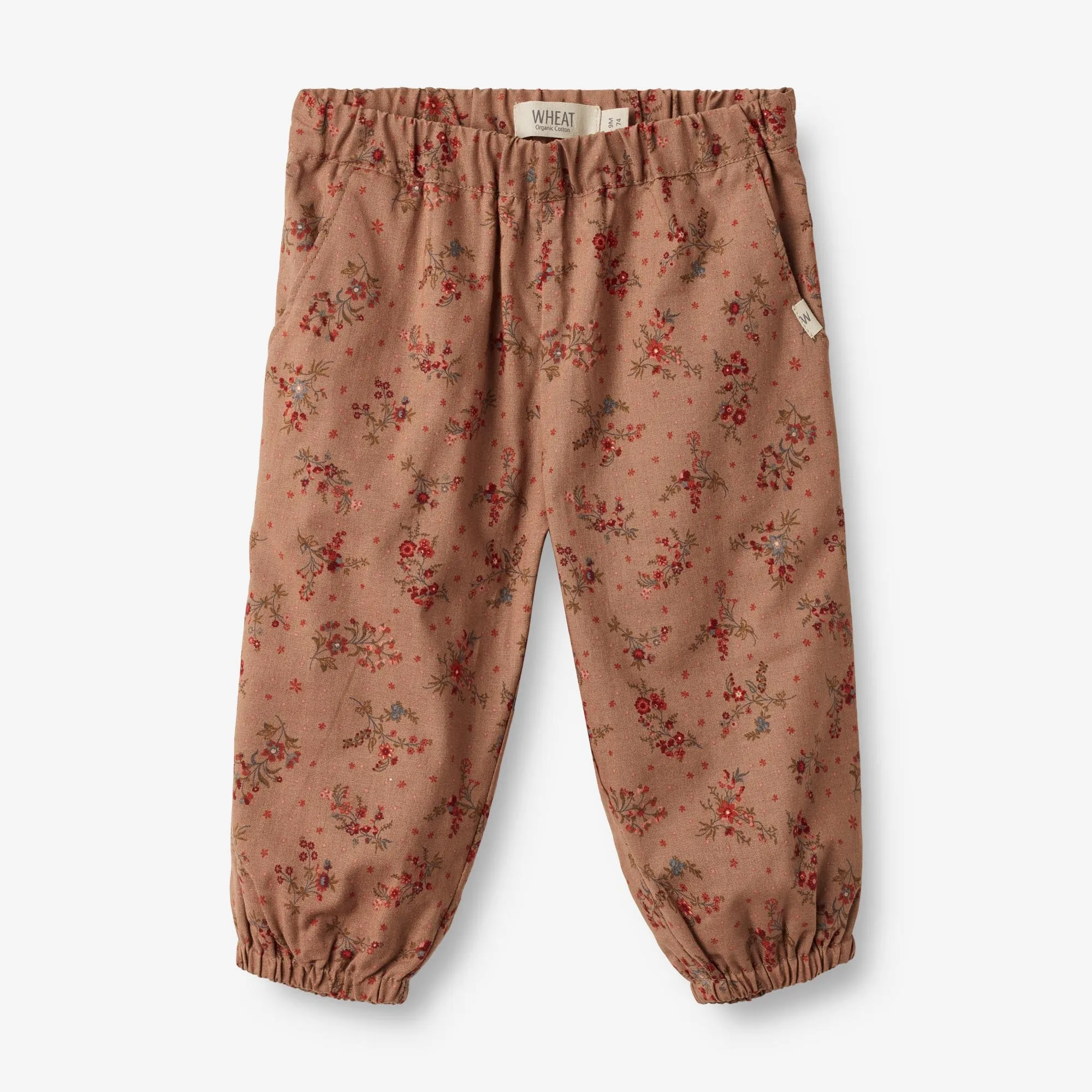 Trousers Malou Lined | Baby - berry dust flowers Wheat