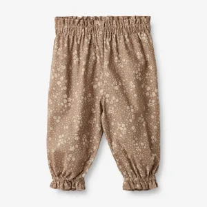 Trousers Polly | Baby - cocoa brown flowers Wheat