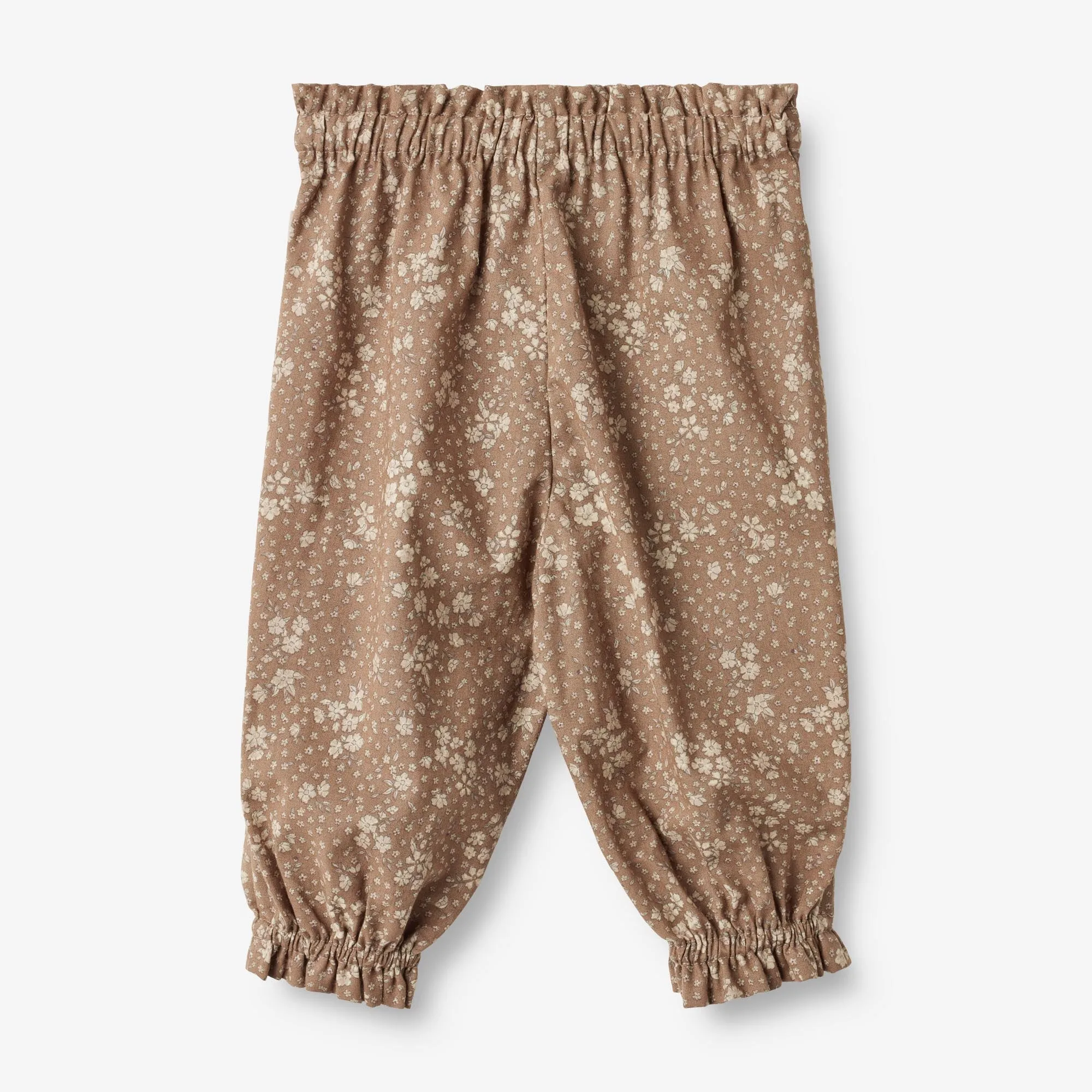Trousers Polly | Baby - cocoa brown flowers Wheat