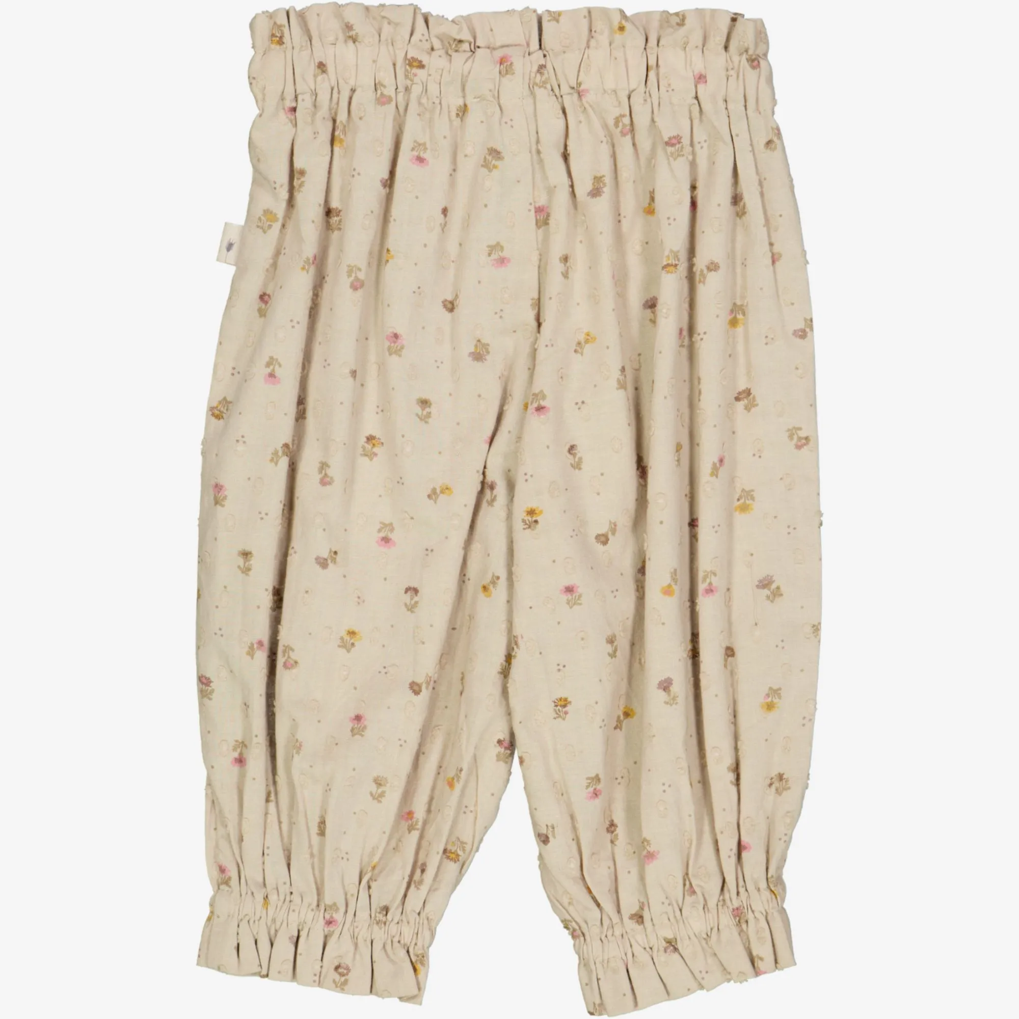 Trousers Polly | Baby - fossil flowers dot Wheat