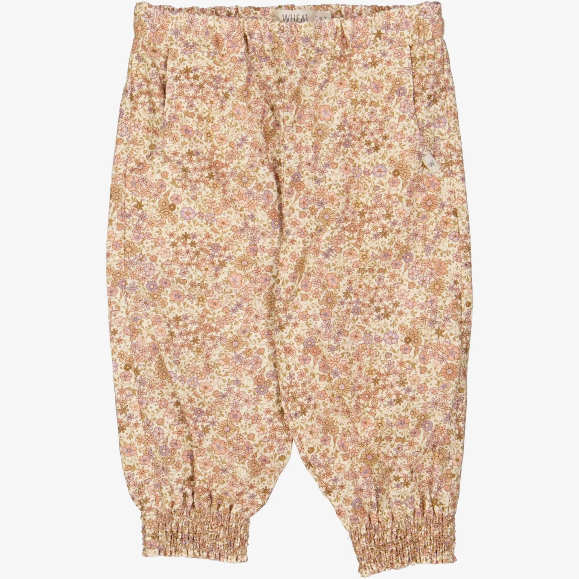 Trousers Sara | Baby - clam flowers Wheat