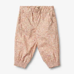 Trousers Sara - lilac flowers Wheat