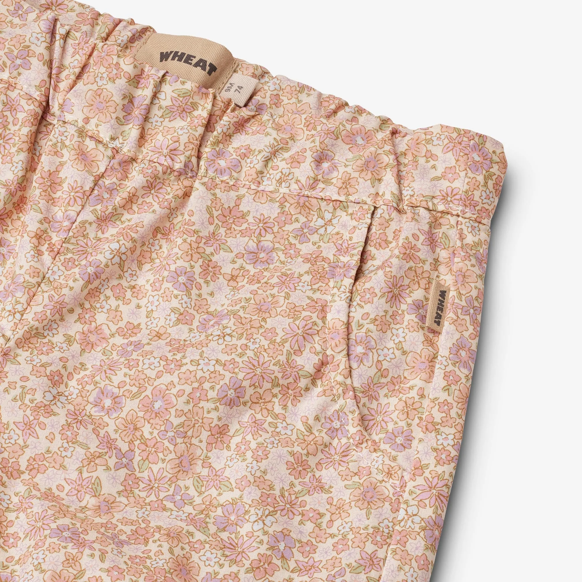 Trousers Sara - lilac flowers Wheat
