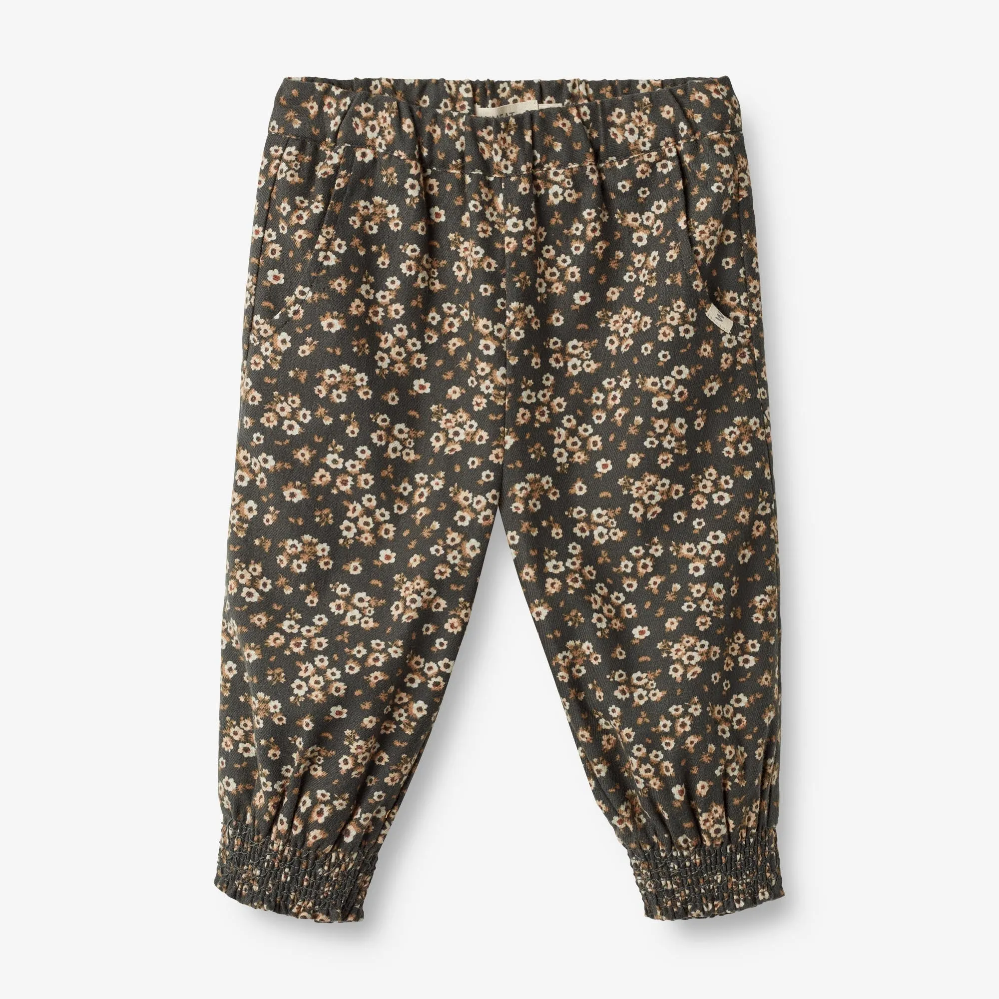 Trousers Sara Lined | Baby - black coal flowers Wheat