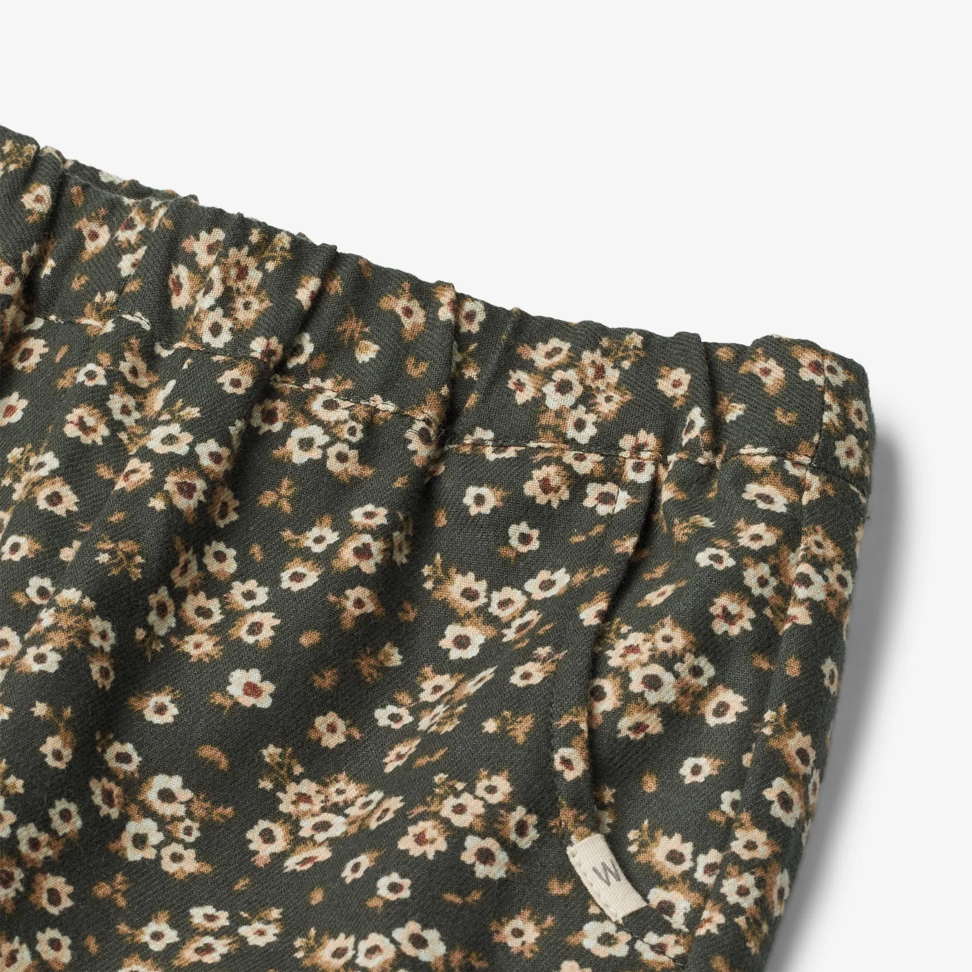 Trousers Sara Lined | Baby - black coal flowers Wheat
