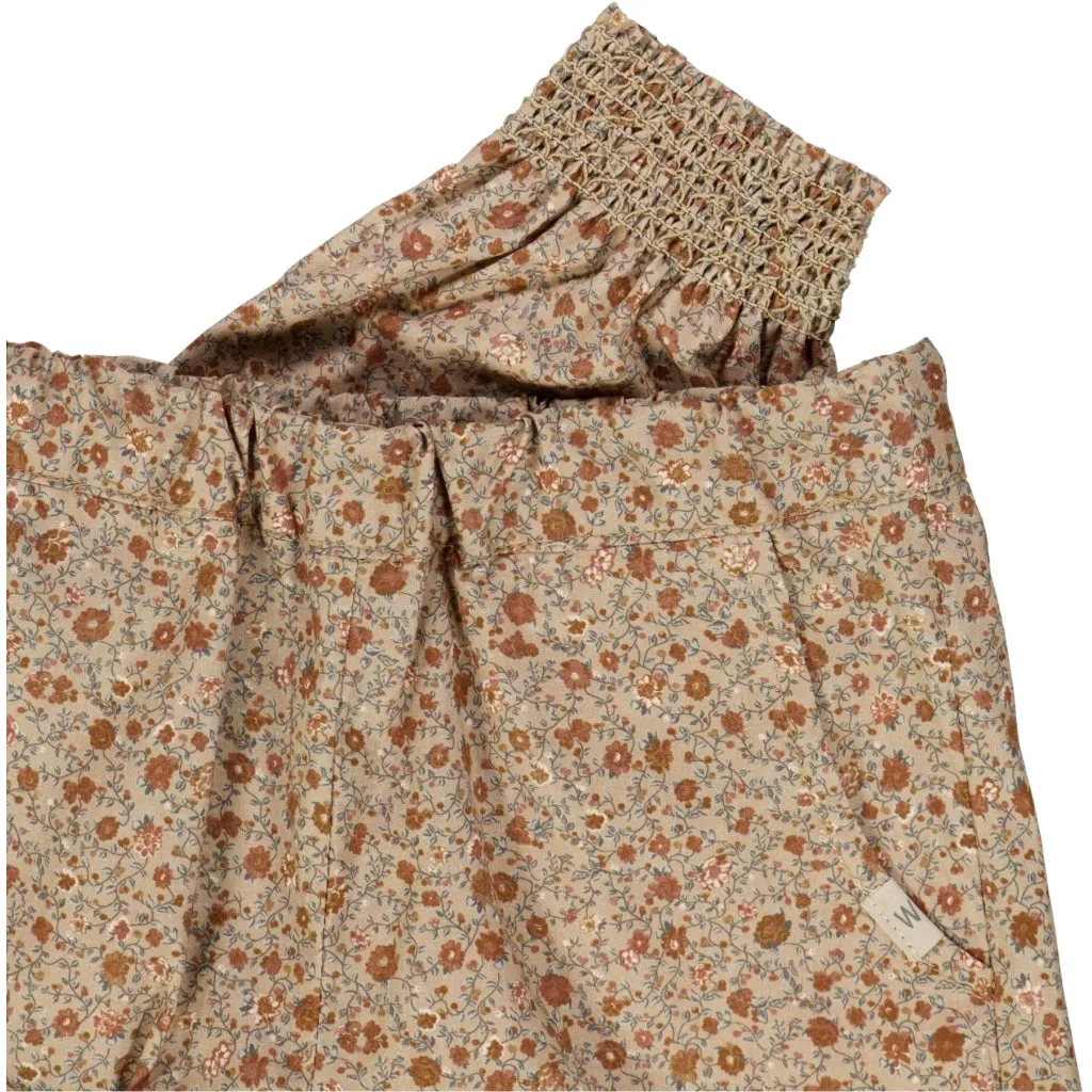 Trousers Sara - rose tangled flowers Wheat