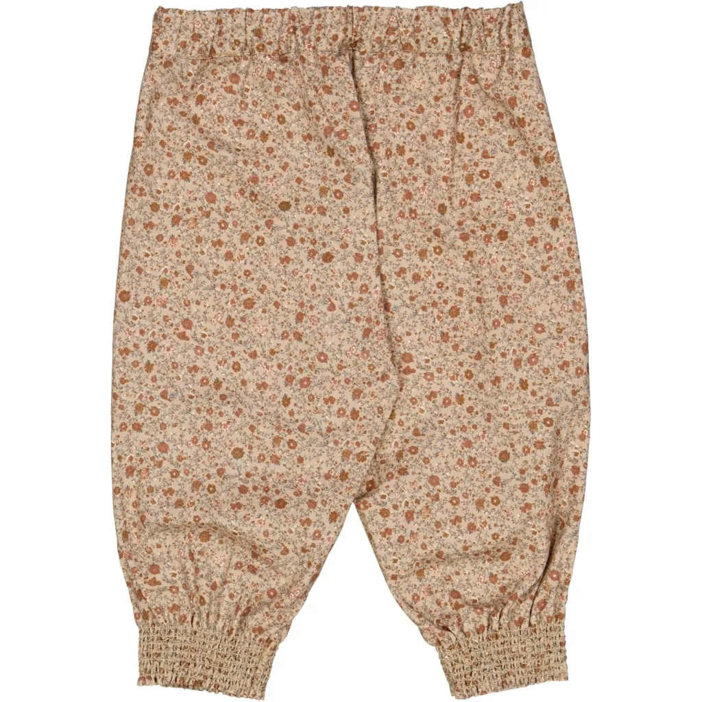 Trousers Sara - rose tangled flowers Wheat