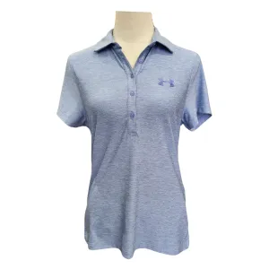Under Armour Women's Periwinkle Heather Short Sleeve Golf Polo Size S
