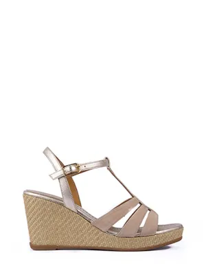 Unisa Latre Sandals Platinum & Tan