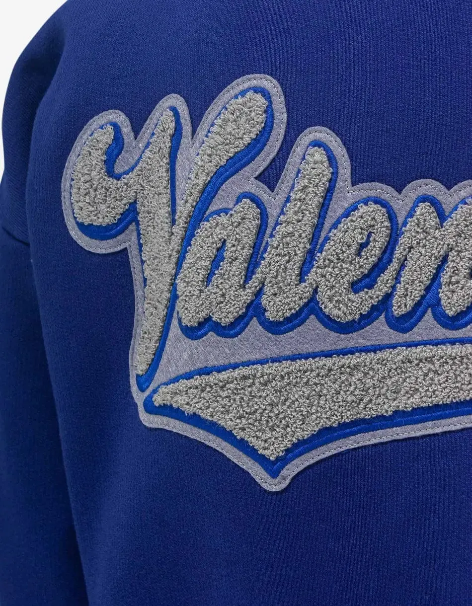 Valentino Blue V Crew Patches Cardigan