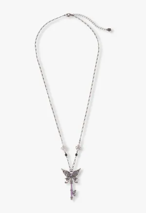 Victorian Butterfly Key Necklace Annasui