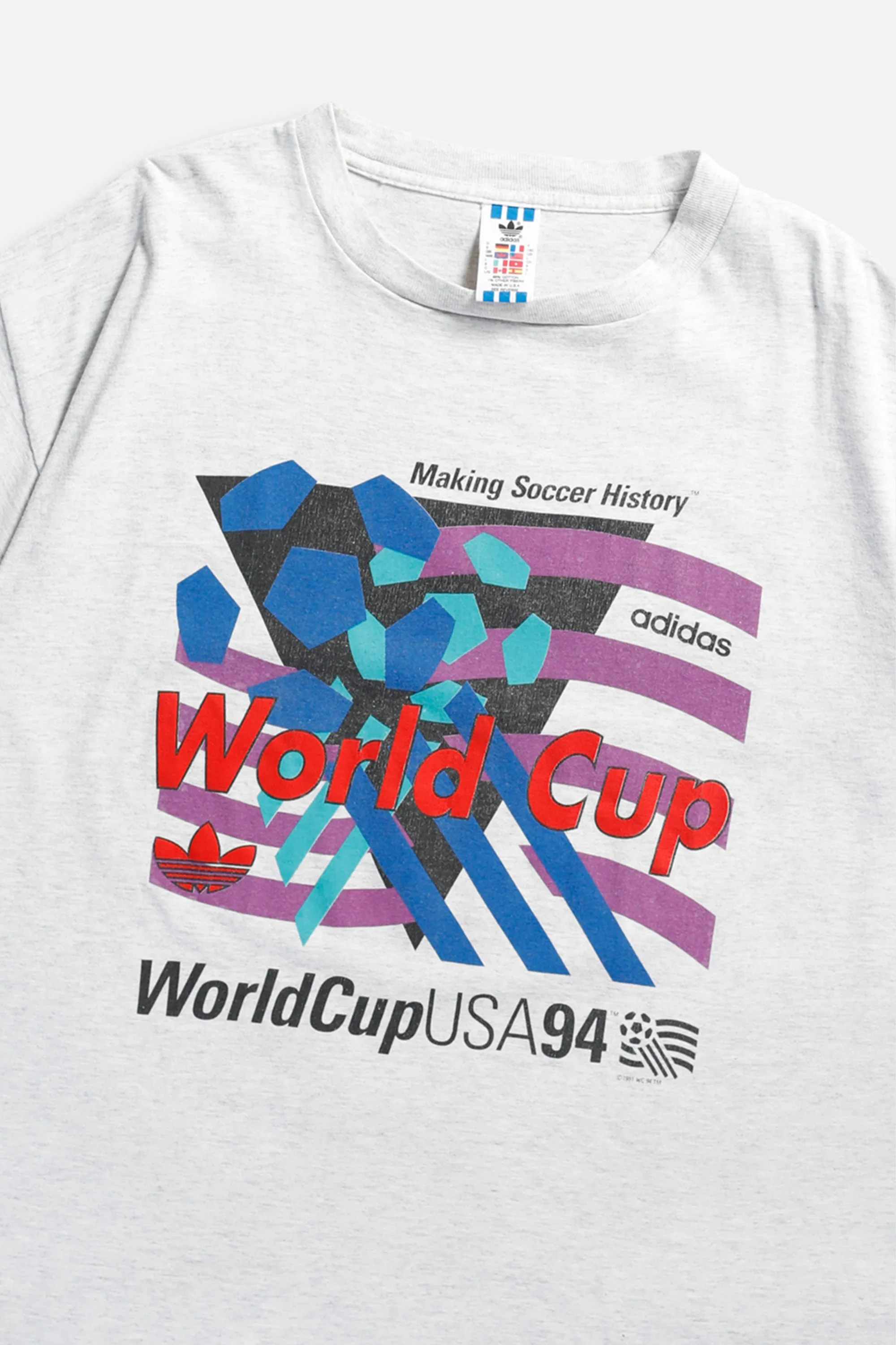 Vintage Adidas Soccer Tee - L Frankie