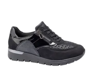 Waldlaufer 626K02 Ramona Womens Wide Fit Lace Up Trainer