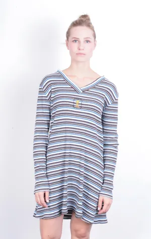 Warner Bros. Women's M Dress Cotton Tweety Striped V Neck
