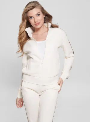 White Britney Logo Jacket Guess