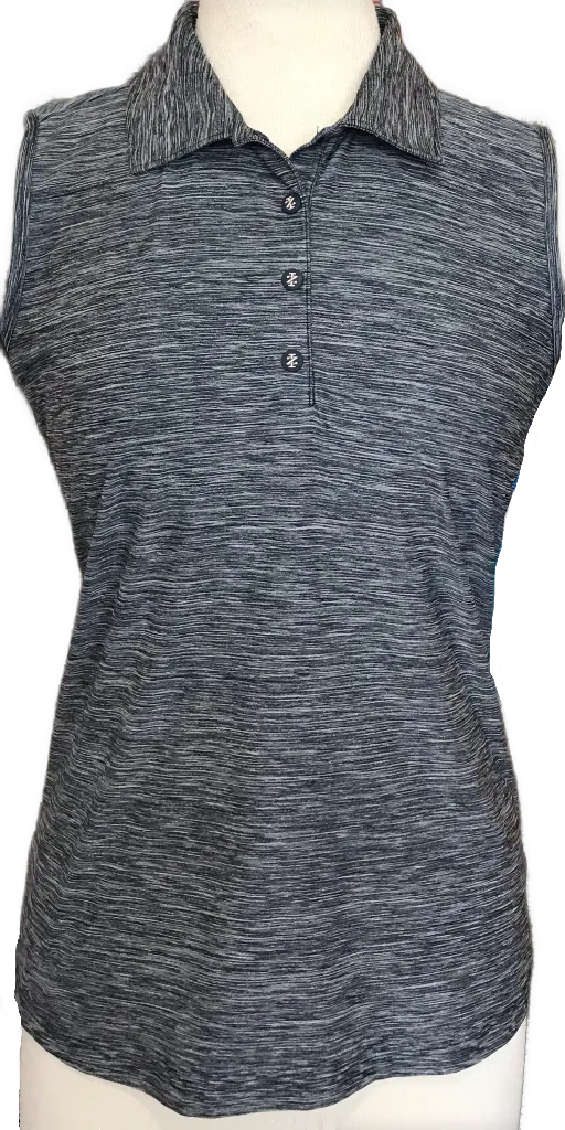 Women's Izod Heather Sleeveless Golf Polo Size M MSP$50