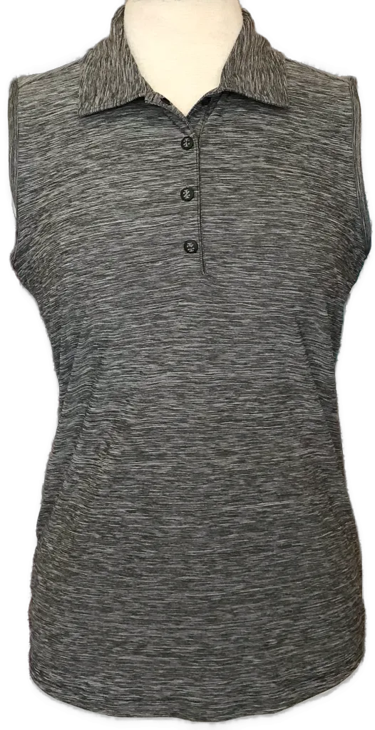 Women's Izod Heather Sleeveless Golf Polo Size M MSP$50