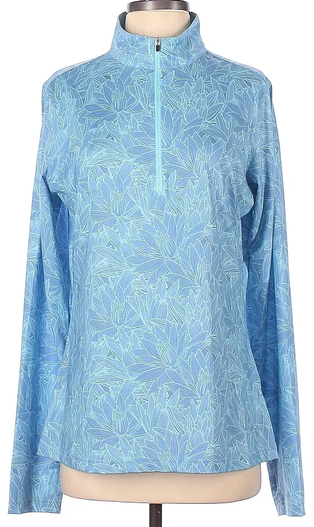 Women's Straight Down Floral Print Golf Pullover L MSP$104