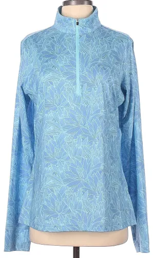 Women's Straight Down Floral Print Golf Pullover L MSP$104