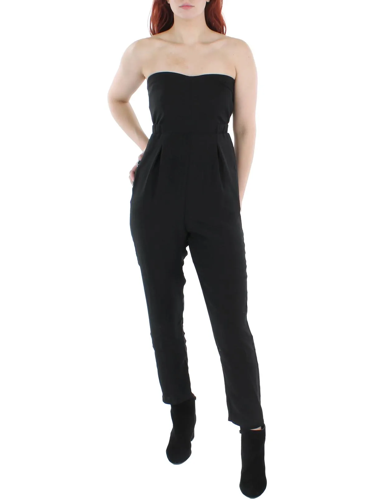 Womens Strapless Cocktail Jumpsuit