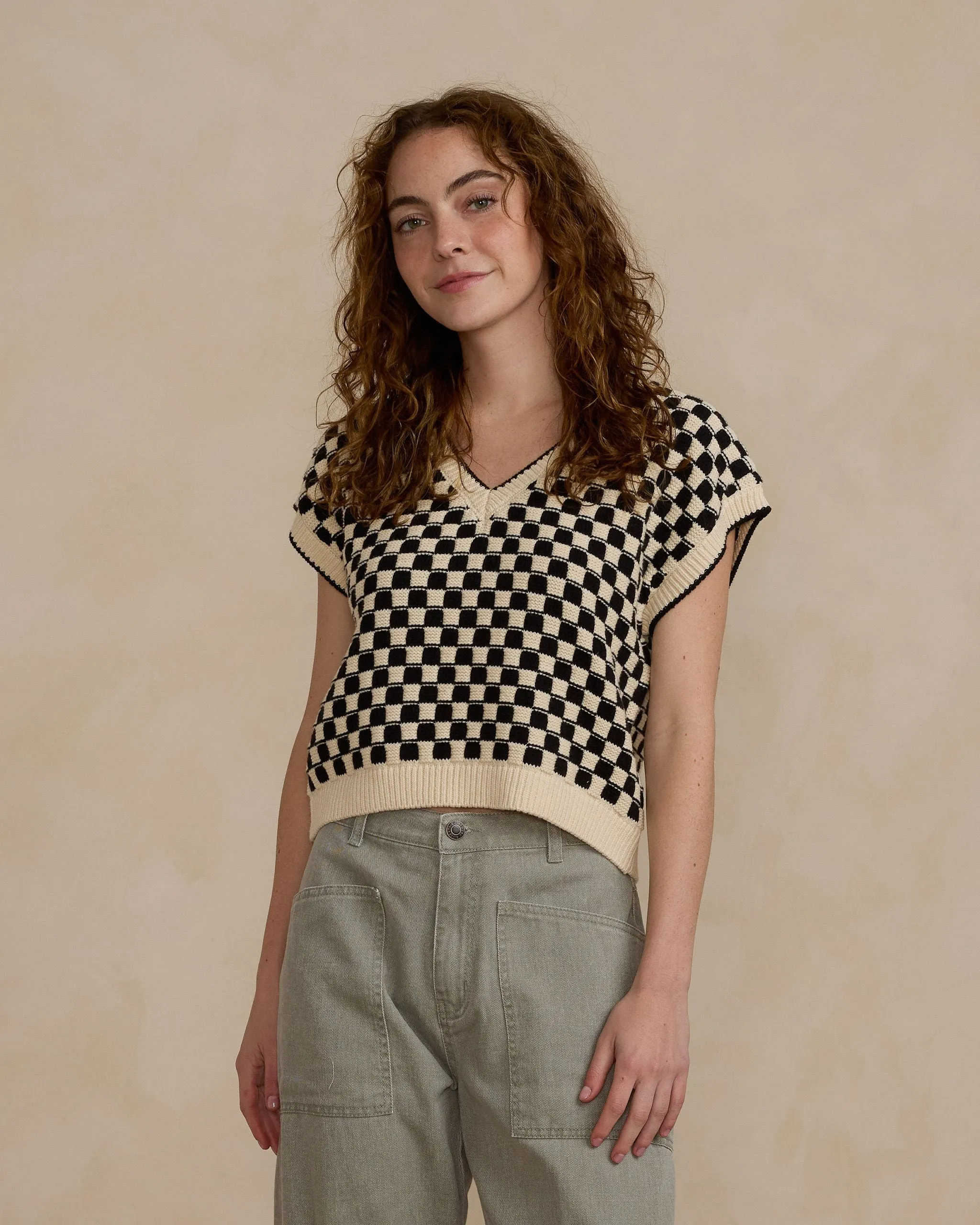 Women's Sweater Vest | Check