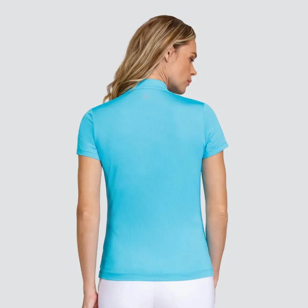 Women's Tail Lassie Short Sleeve Golf Top - Ocean Size M MSP$90