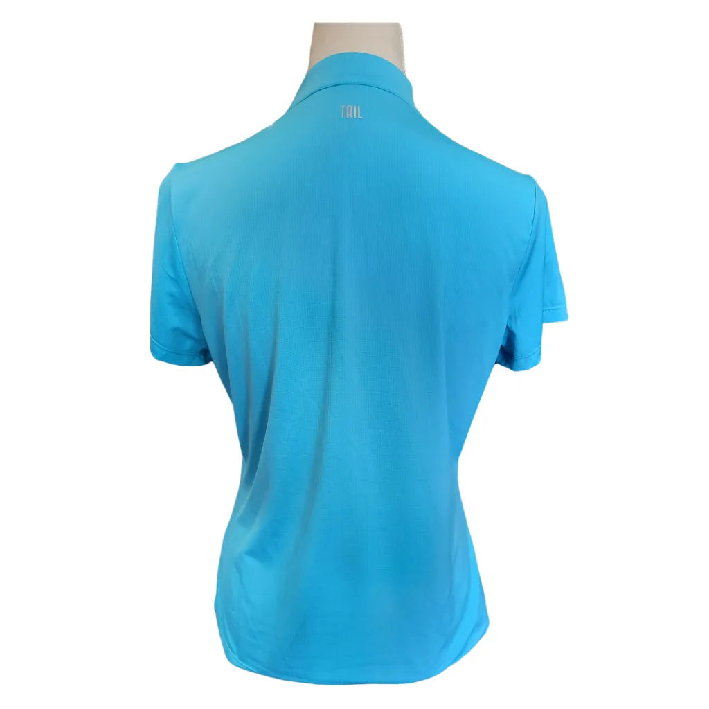 Women's Tail Lassie Short Sleeve Golf Top - Ocean Size M MSP$90