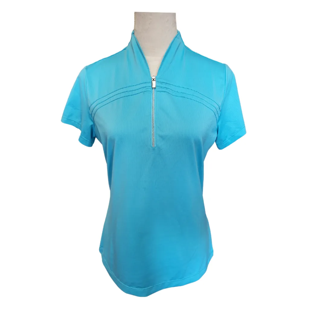 Women's Tail Lassie Short Sleeve Golf Top - Ocean Size M MSP$90