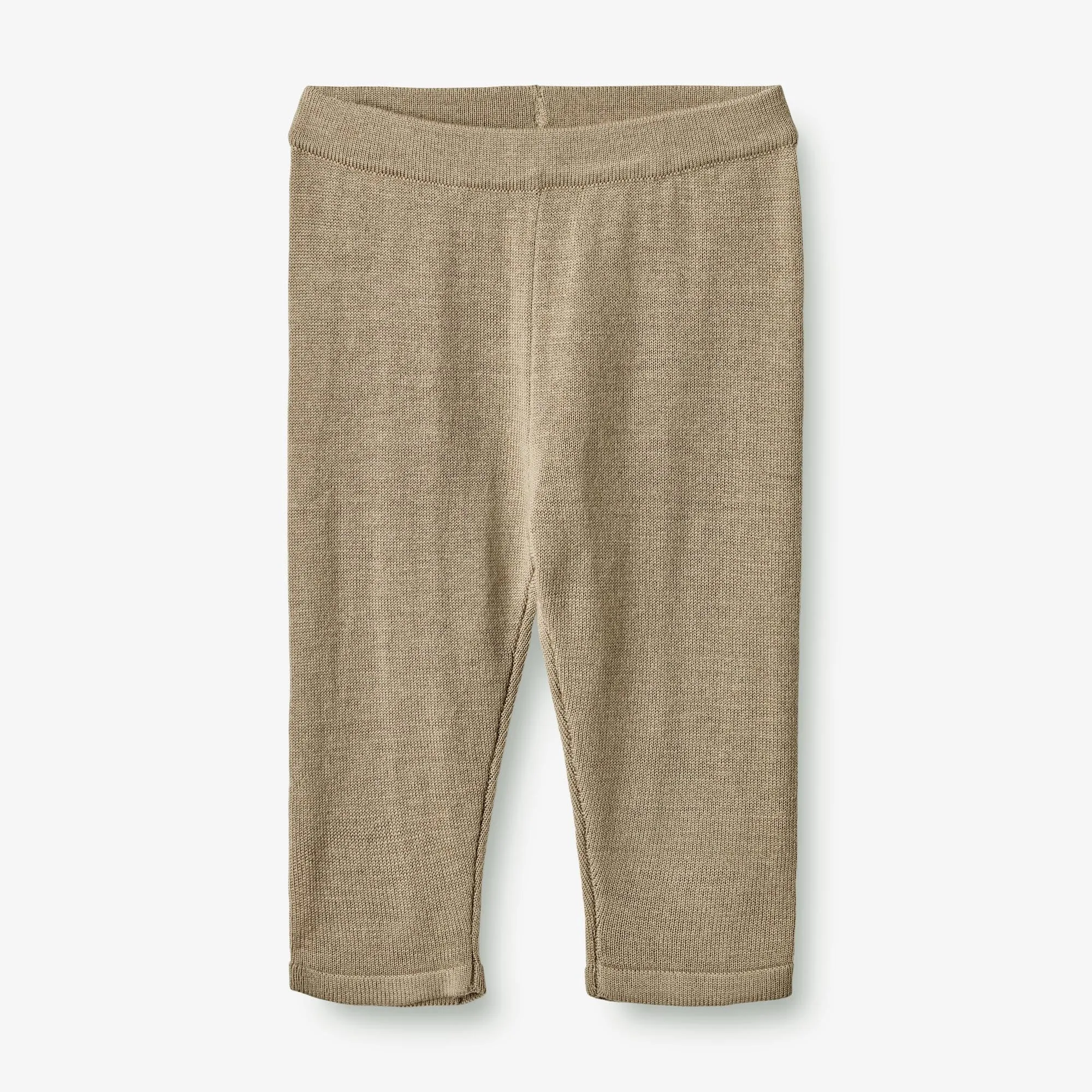Wool Knit Trousers Neel | Baby - beige stone Wheat