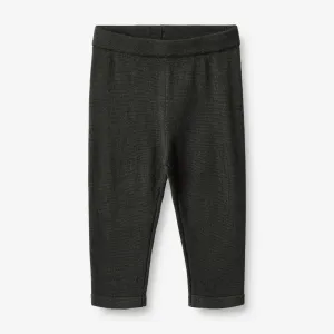 Wool Knit Trousers Neel | Baby - black coal Wheat