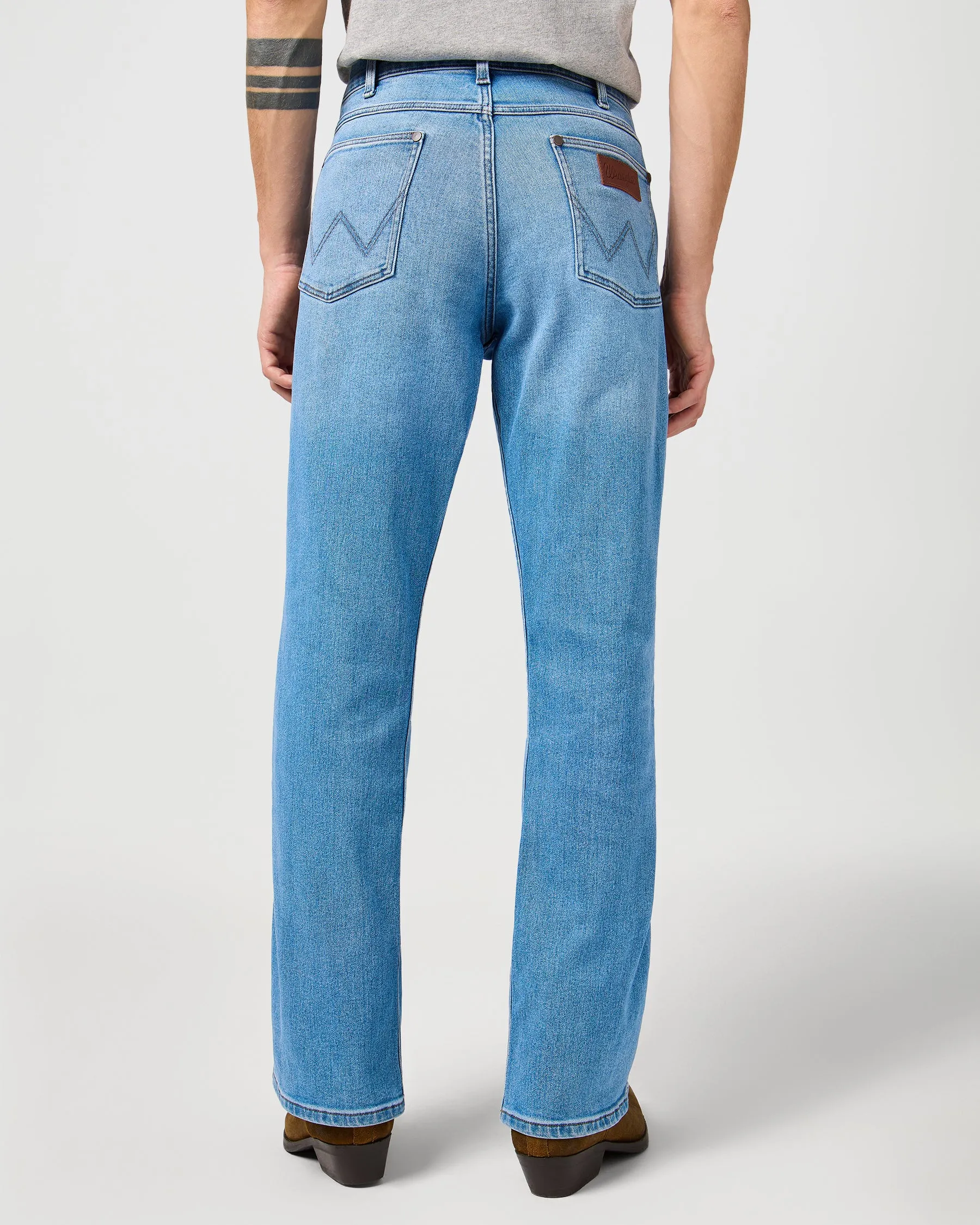 Wrangler Horizon Bootcut Mens Jeans - Bohemian Blue